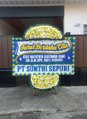 Papan Bunga Duka di Indra Kasih